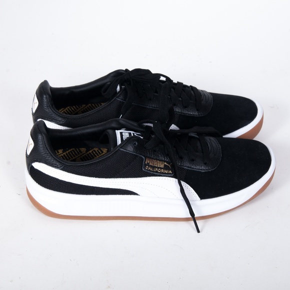 puma cali black suede